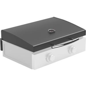 Hinged Griddle Hard Cover Hood with Thermometer for Blackstone Accessories 22", 5011 Grill Lid for Blackstone 22 inch Tabletop Griddle, for 22 inch Griddle Cover, Heavy Duty, Black