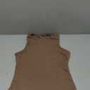 Women's Sleeveless Bodysuit High Crew Neck Sexy Tank Top Body Suits for Women Bodysuit Tummy Control (Medium, Camel Brown)