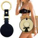 Hat Clip for Travel, 360-degree swing, no hat will fall off, hands-free,Travel Hat Hooks,Vacation Beach Cruise Essentials Accessory, Gift box packaging,Black