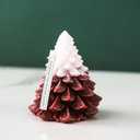 Rarreily Christmas Tree Candle, Christmas Candles, Christmas Decor Candle, Taper Candles (Red & White)