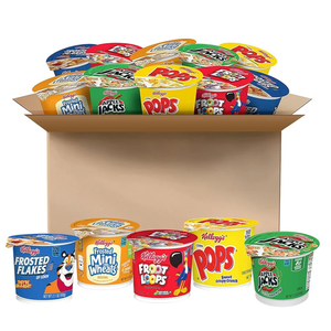 Kellogg's Breakfast Cereal Cups, Kids Snacks, Family Breakfast, Variety Pack (24 Cups) Best By: Nov. 07, 2025