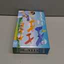 Fuwidvia 3 Pack Airplane Launcher Toys, 13.2'' LED Foam Glider Plane Toy for Boys, 2 Flight Modes Outdoor Flying Toys Birthday Gifts for Boys Girls 4 5 6 7 8 9 10 11 12 Year Old (Blue&Green&Orange)