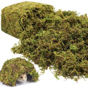 Riare 1.3LBS Artificial Fake Moss for Fake Plants Indoor- Premium Faux Craft Moss for Potted Plant, Fresh Green Moss Forest Moss for Hamsters Micro-Landscape Terrariums Centerpieces Decor