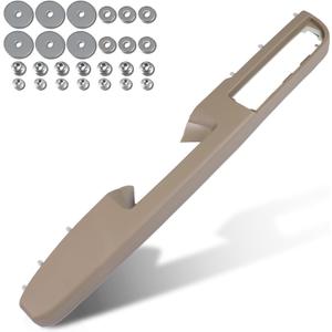 80995 Front Driver Side Door Armrest Handle Compatible with 2010-2014 Chevy Avalanche Silverado Suburban Tahoe & GMC Sierra Yukon, Front Left Side Door Arm Rest with Door Release Handle, Tan, New