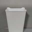 Rubbermaid Swing Top Waste Container for Home and Kitchen, Easy Access Disposal and Slim Modern Trash Can with Lid, 12.2 Gallon Capacity, White