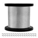 316 Stainless Steel Cable, 600FT 1/32IN Wire Rope, 7x7 Strand with 150Pcs Aluminum Sleeves Stops, Cable Wire Rope for String Lights Hanging, Clotheslines, Trellis Wires