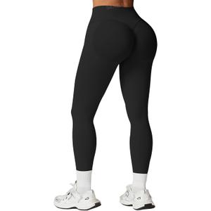 SENBAN Women's High Waisted Leggings Seamless Workout Gym Yoga Pants Tummy Control Smile Contour Activewear Tights
