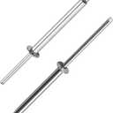 30Pcs Stainless Steel Extra Long Blind Rivets, Long-Shaft Split Rivets, Extended Length, Corrosion-Resistant, Tensile & Shear Strength High (3/16"x1-3/16")