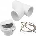 OVO KIT-INSV-01 Utility Valve Kit Includes for Central Vacuum, White