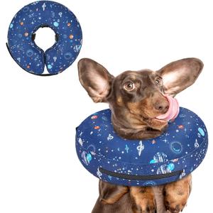 Inflatable Dog Cone Collar for After Surgery, Dog Donut Collar After Surgery, Soft Pet Cone for Small Medium Large Dogs to Stop Licking