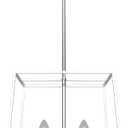 Canarm Coco 4-Light Chandelier, 14-Inch Width Chrome Finish, Adjustable Downrod Height, Transitional Lighting for Dining Room, Living Room and Entryway
