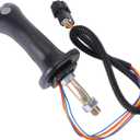 Excavator Joystick Handle 218-6118 CA2186118 Fit for Caterpillar Skid Steer Loader 216B 216 216B Serie 216B3 226 226B 226B3 2.0L 2.4L Aluminum Alloy 2 Button Handle Excavator Joystick Kit