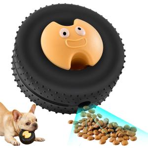 Treat Dispensing Dog Toys - Interactive Cognitive Dog Treat Toy, Rubber Chew Toy for Puppies & Small Dogs, Interactive Mental Stimulation, Enrichment Toys for Relieving Anxiety and Release Energy