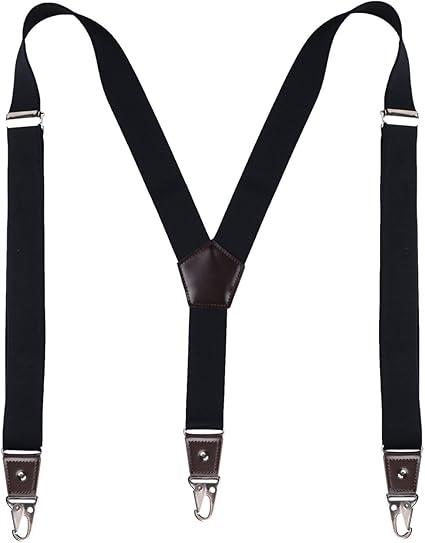 Pack Of 2 JRHEJTFZ Suspenders for Men with Snap Hooks Heavy Duty Adjustable 1.4 inches Wide
