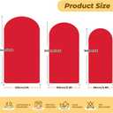 6 ft Arch Backdrop Cover Red - Double-Sided Spandex Arch Covers Stretchy Backdrop for Balloon Arches Birthday Party Baby Shower Banquet Wedding Photo Background