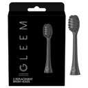 GLEEM Toothbrush Replacement Brush Heads Refill, Black, 2 Count (2 Count (Pack of 1))