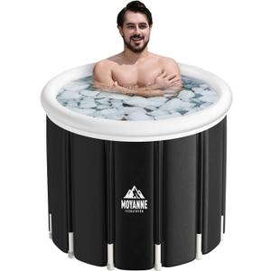 Ice Bath Tub,155 Gallons Inflatable Cold Plunge Tub for Athletes' Recovery - Portable Outdoor Polar Pod Recovery Solution,39.3'' x 29.5''