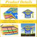 Graduation Decorations 2026 Blue and Gold, 11 Pcs Graduation Yard Signs Class of 2026, 15" Large Shimmering Grad Signs for Lawn Garden Pathway, High School College Grad Party Decor Outdoor
