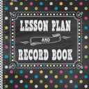 Teacher Created Resources TCR3716 Chalkboard Brights Lesson Plan and Record Book, Paper, Multi 8.5 inches X 11 inches