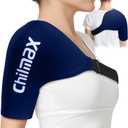 Shoulder Ice Pack Rotator Cuff & Arm Cold Therapy Wrap,Reusable Hot and Cold Gel Brace Sleeve for Shoulder Injuries,Surgery Recovery,Pain Relief Best Gifts for Men & Women (Standard Blaue)