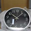 JoFomp LED Wall Clock for Bedroom Night Glow, 12 Inch Silent Wall Clocks Battery Operated, Light Up Wall Clocks for Living Room Decor, Sound Control Modern Wall Clock Glow in Dark for Kitchen Office