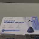 BEAUTURAL Steamer for Clothes, Portable Handheld Garment Fabric Wrinkles Remover, Aluminun Heating Plate, 35-Second Fast Heat-up, Large Detachable Water Tank (Only for 120V) (Blue&White)