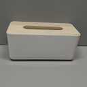 Wood Tissue Box Cover Gloves Box Holder Wooden Rectangular Tissue Box Holder for Storage on Bathroom Vanity, Countertop, Bedroom Dresser (Large(10.2 x 5.1 x 4.5))
