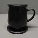 12oz IntelliHeat Coffee Mug | Baristas Choice | Exclusive Wireless SmartSense Pad | Maintains Perfect 135F | Hand-Crafted Ceramic Mug & Lid | Great for Tea Drinkers | Backed for Life - Black