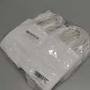 qiqee 50-Packs White Paper Gift Bags with Handles Bulk 4.5"x2.5"x6" Mini Size Party Favor Bags Multiple Uses