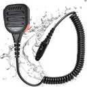 Walkie Talkies Mic for Retevis NR30 RB23 RB46 RT29 RT47 RT47V RT48 RT82 RT83 RT87, Ptt Shoulder Mic for Motorola EX500 EX600 GP328Plus for Ailunce had2 hd1 ha1g (Black)