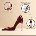 Women's 3.9 Inch Pumps Pointed Toe Stiletto Heels Shallow Mouth High Heels Party Night Club Wedding Dress Shoes US 9.5
