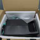 Retractable Garden Hose Reel 1/2" x 75 ft, Auto Garden Hose Reel on Metal Spike, Any Length Lock, Heavy Duty Wall & Ground Mounted Hose Reel with 6 Patterns Nozzle, Slow Return System 180/360 Swivel