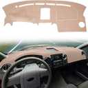 Dashboard Cover Custom Fit for Ford F150 Pickup Truck 2004 2005 2006 2007 2008,Dash Cover Mat Pad Carpet Protector (Beige)