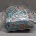 Washable Area Rugs 6ft Non-Slip Modern Abstract Soft for Living Room Entryway Bedroom Nursery, Print Pattern, Teal Blue Green Orange Rust Red Coloreful