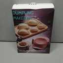 Empanada Maker Press, 6-Inch Extra Large Dumpling Maker Set with Dough Cutter, Dumpling Mold Set for Pierogi, Pastelitos, Calzone, Turnovers, Chinese Dumpling, 5Sizes (6"/5"/4"/3"/2.6") (White)