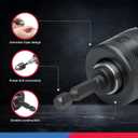 NEIKO 20754A 3/8 Drill Chuck Adapter | Chuck Drill for Impact Drivers with 1/4 Inch Quick Change Shank | Drill Converter Includes 1/2-Inch Adapter for Impact Guns | Hex to Chuck Drill Bit Adapter