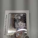 Inesore for AirPods Pro 2nd Generation Case Cover with Lock, Flowers Cute Air Pods Pro 2 Case Hard iPod Pro Cases for Women Girls with Cleaner Kit (2023 USB-C /2022/2019) -Black Gold Flower