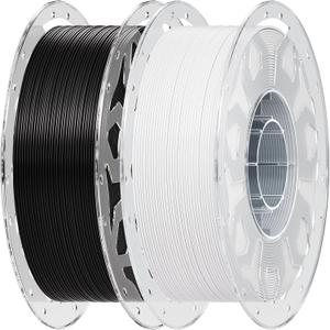 Creality 2 kg Black & White PLA 1.75mm Filament, 3D Printer Filament Bundle, 1.0kg (2.2lbs) Spool, Enhanced Toughness No Warp, Accuracy 0.03mm Printing Filament, for 3D Printers