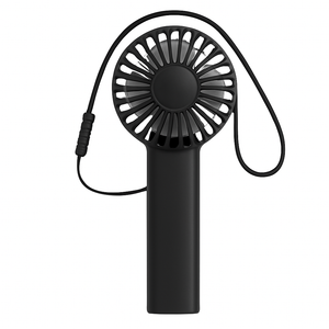 Portable Fan Powerful Handheld Fan for Travel Makeup Eyelash Fan for Stylish Kids Girls Women Cute Design , Black   