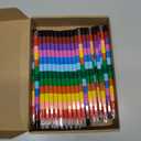 72 Pieces Stackable Crayons Stacking Buildable Crayons 12 Colors Colorful Stackable Pencils Party Favors DIY Rainbow Pencil for School Office Birthday Party