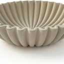 OAKOA Concrete Decorative Bowl - Organic Modern Home Decor Bowl - Decorative Objects - Cement Fruit Bowl - Modern Organic Home Decor (Gray)