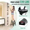 2 Step Ladder Folding Step Stool, Heavy Duty 330 Lbs Load Stepladder, Small Kitchen/Closet Ladder for Adults/Kids, Lightweight Step Ladder 2 Step Folding with Anti-Slip Wide Pedal for Home by OOSOFITT 16.5"W x 24.8"H