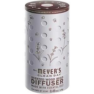 MRS. MEYER'S CLEAN DAY Scented Wood Bead Diffuser, Air Freshener Fragrance for the Kitchen, Office, Bedroom and More, 45 Days of Fragrance, Lavender Scented (1 Count (Pack of 1))