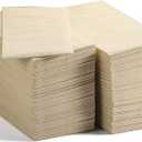 MORGIANA 200-Pack Disposable Paper Napkins, 2-Ply Bamboo Paper Towels Unbleached Disposable Hand Towels for Bathroom & Kitchen