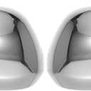 X AUTOHAUX Pair Car Rear View Driver Passenger Side Mirror Cover Cap Overlay Chrome Plated for Toyota Sienna 2011-2020 Mirror Guard Covers Exterior Decoration Trims
