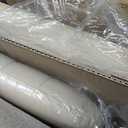 OLIXIS Criss Cross Chair with Wheels Wide Cross Legged Office Desk Vanity Chair Comfy Fabric Armless Adjustable Swivel for Home Computer Task PU Beige