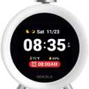 Dekala ChronoSense Alarm Clock for Bedroom Temperature Humidity, 7-Day Programmable 4 Alarms, 100dB Loud Gradual Alarm Clock Heavy Sleeper, IPS Screen Animation, Hourly Chime