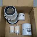 5/16" In-Line Fuel Air Oil HST Filter Kit Compatible with Kubota G1700 G1800 G1900 G2000 GF1800 GF1800E GF1800E-R-2 GF1800-R-2 HH150-32430 15852-11082 HH660-36060 12581-43012 Mower Air Cleaner