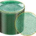 Rubtlamp 100Pcs Green Dessert Plates, 6 Inch Green Gold Plates,Small Salad Plates, Hammer Mini Appetizer plates,Heavy Duty Fancy Cake plates for Birthday Party Wedding Teatime