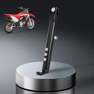 CNC Dirt Bike Kickstand - 7075 Aluminum Alloy Side Stand Support Stand Adjustable for CR CRF XR RM KX KLX TTR PW 50 70 80 100 110 125 150 50cc-150cc Pit Bike